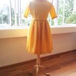 Romantic Yellow Dess - Crazy Happy Sun Dress With..